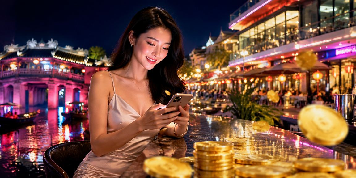 Chợ đêm Hội An lung linh đèn lồng — khung cảnh truyền thống bên cạnh trải nghiệm slots hiện đại